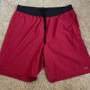 Mens size small athletic shorts, maroon